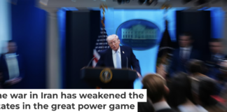 China and Russia view the U.S. grand strategy as increasingly out of focus. AP Photo/Julia Demaree Nikhinson